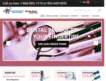 Tablet Screenshot of canadawidedental.com